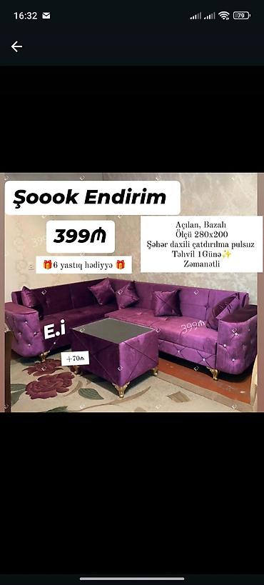 klassik divanlar: Yeni, Künc divan, Qonaq otağı üçün, Açılmayan — 1