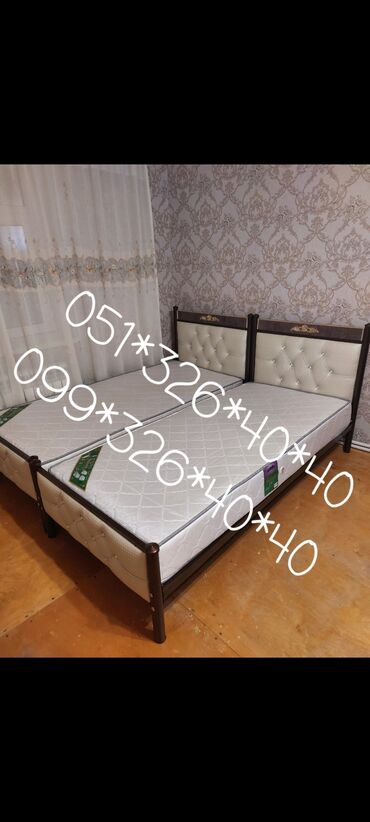 Çarpayılar: Yeni, İkinəfərlik çarpayı, Bazasız, Matras ilə, Siyirməsiz, Azərbaycan — 25