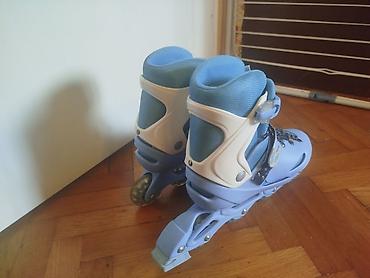 Roleri i rolšue: Podesivi roleri 36-39 plavi,tockici za rolere - ko novi Deciji — 13