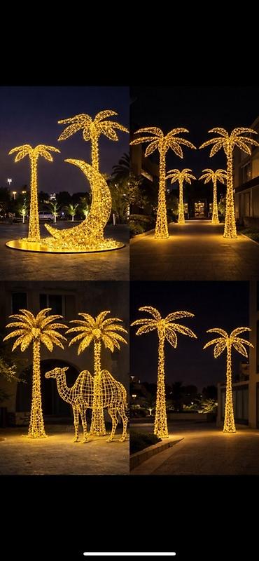 led свет: Световые 3D‑фигуры для уличного и интерьерного оформления: пальмы — 1
