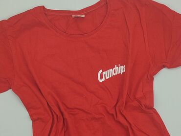 czerwone t shirty damskie: T-shirt, L (EU 40), condition - Very good