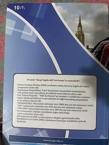 Testlər: Kaspi Abituriyent – İngilis dili Test bankı (3-cü nəşr) Yenidir,demek — 3