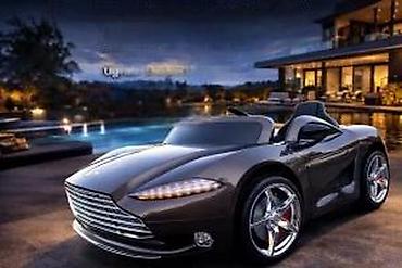 Sve za decu: Luksuzni električni auto za decu – Aston Martin 12V - Metalik braon — 8