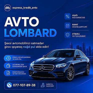 disk r16 per page 40: Xidmət: Avto Lombard – şəxsi avtomobilinizi satmadan girov qoyaraq — 1