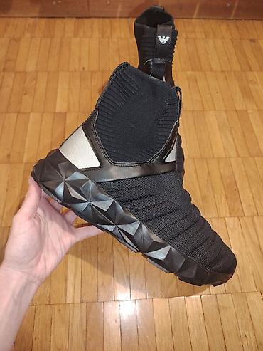 agg cizme: Muške patike – crne, bez pertli (sock-sneaker dizajn) Ug 28cm - — 3