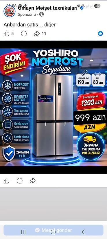 freezer aparat: Yeni Soyuducu Satılır — 1