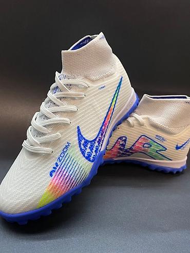 Бутсы: Футбольные сороконожки Nike Air zoom с высоким верхом, обеспечивающим — 3