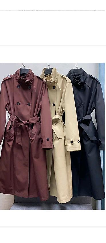 Plaşlar: Klassik uzun trençkot – gündəlik və iş üslubu üçün ideal. - Model — 1