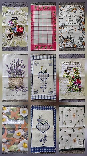 Kuhinjski tekstil: Kuhinjske krpe sa štampom – razni dekorativni motivi - Materijal — 3