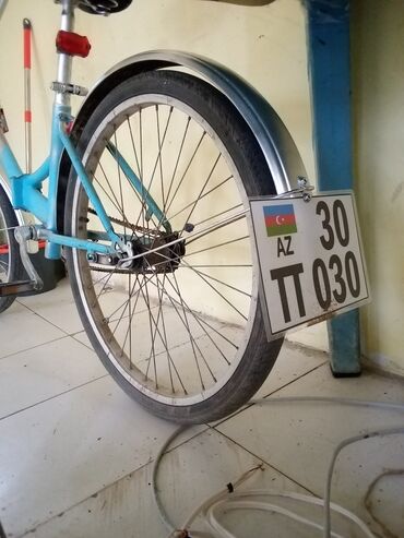 Şəhər velosipedləri: Şəhər/kruiyer tipli velosiped - Rəng: mavi-gümüş qarışığı - Aşağı — 8