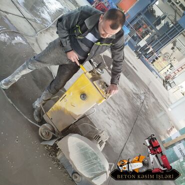 Beton işləri: #Betonkesme #betondeşmə Beton kubik kərpic - dən kəsim deşim — 3