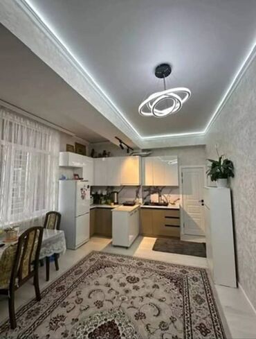 квартира ат башы: 2 комнаты, 60 м², Индивидуалка, 7 этаж, Евроремонт