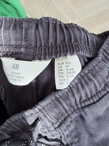 Детская одежда и обувь: H&M uşaq jogger şalvarı - Model: Jogger, Loose Fit - Ölçü: EUR — 2