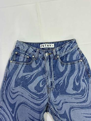 Cinslər: Brend: STAY Model: qadın cins şalvar Ölçü: XS Rəng/naxış: mavi denim — 2