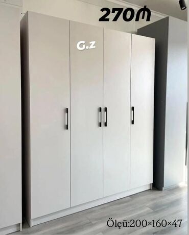Komodlar: *Dolab 4 qapılı 270Azn* *İstehsal Rusiya Laminat 18/lik qalınlıqda*