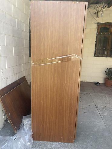 Mebel: İşlənmiş, 2 qapılı, Qəhvəyi, Açılan, Düz dolab — 4