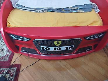 islenmis matras: Uşaq maşın formalı çarpayı – qırmızı “Ferrari” dizaynı - Korpus — 2