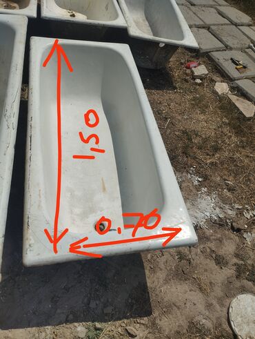 прием чугун: Ванна Прямоугольная, Материал: Чугун, Размер: 1 x 50 см