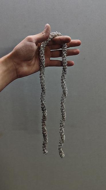 Серебряные цепочки: Серебряная цепь"Мегапитон" Вес 140 Длина 64 см. 100% Ручная работа — 7