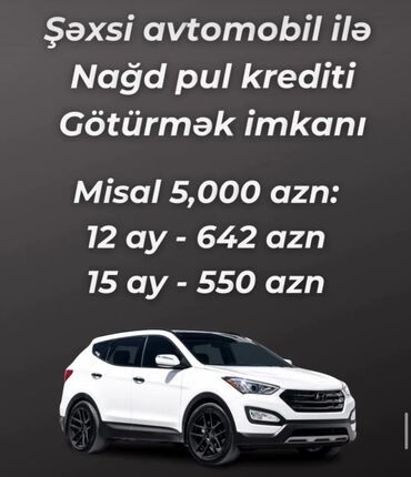 Digər avto xidmətlər: Şəxsi avtomobilinizin girovu ilə nağd pul krediti əldə etmək imkanı