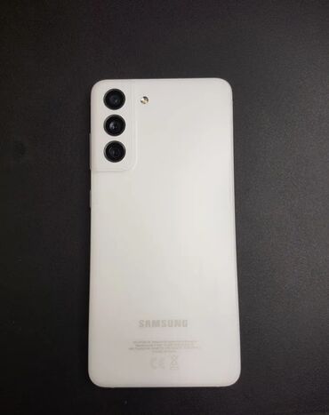 телефон samsung s21: Samsung S21 FE 5G, Б/у, 128 ГБ, цвет - Белый, 2 SIM
