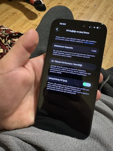 Apple iPhone: IPhone 14 Pro Max, 128 GB, Graphite, Zəmanət, Face ID — 10