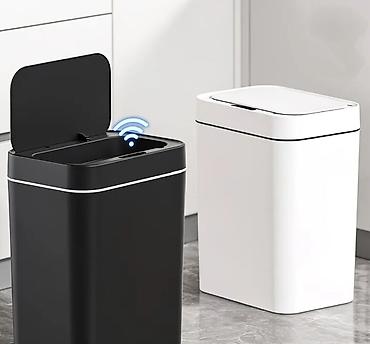 Tullantı qabları: Ağıllı sensorlu zibil qabı – mətbəx, vanna otağı, qonaq otağı və ofis — 4