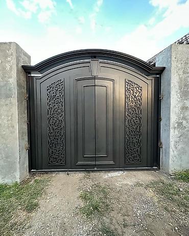 Həyət darvazaları: Metal EN MMC olaraq istədiyiniz forma və ölçüde demir işlerinin — 3