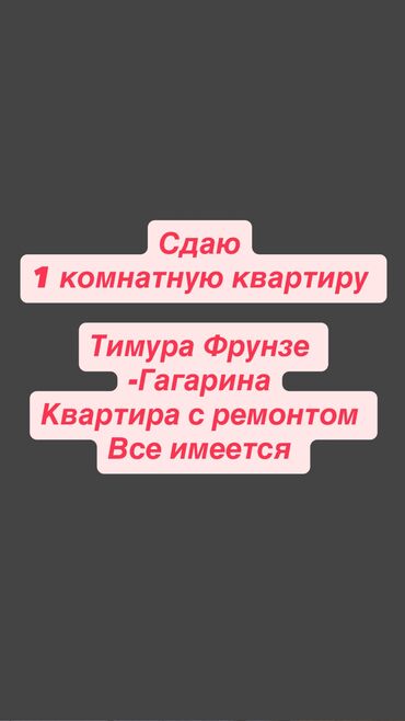 квартира за 10 тысяч в месяц: 1 комната, Риэлтор, Без подселения, С мебелью полностью