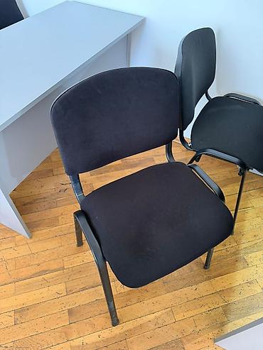 ofis kreslo satışı: Ofis üçün stul – qara rəng - Model: klassik konfrans/qarşılama tipli — 1