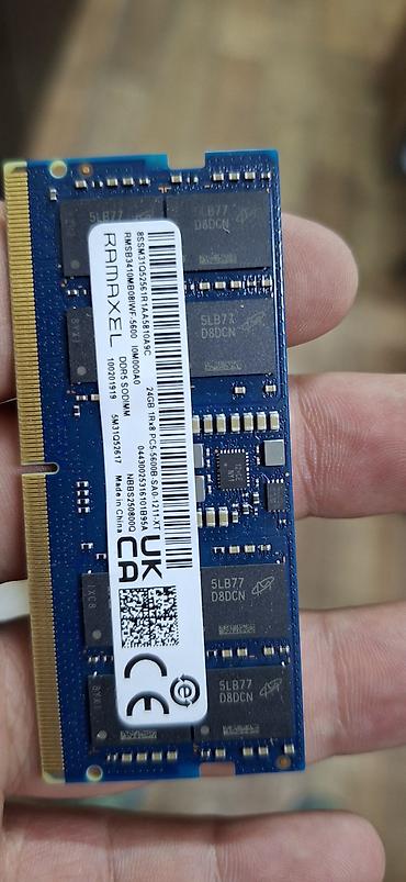 ddr5 sdram: Оперативная память для ноутбука RAMAXEL DDR5 SO-DIMM - Объем: 24 ГБ - — 1