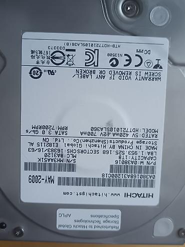 жесткий диск 160 гб цена: Накопитель для ПК, Б/у, Hitachi, HDD, 1 ТБ, 3.5", Для ПК — 5