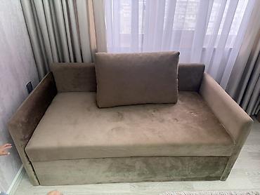 divan carpayi: Rahat və kompakt divan‑çarpayı - Rəng: açıq qəhvəyi/bej - Material — 6