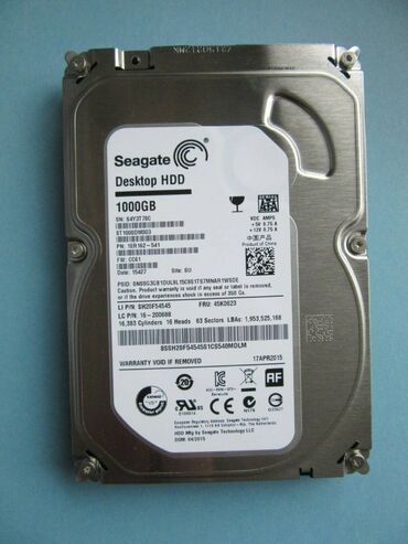 оперативная память ddr3: Накопитель, Б/у, Seagate, HDD, 1 ТБ, 3.5", Для ПК