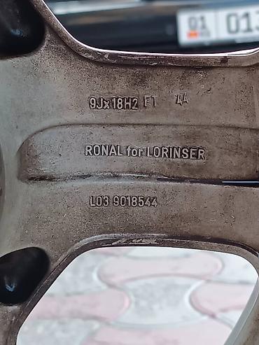 Диски: Литые Диски R 18 Lorinser, Комплект, отверстий - 5, Б/у — 8