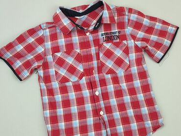 krótki trencz massimo dutti: Shirt 7 years, condition - Good, pattern - Cell, color - Red