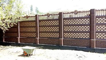 Бетонные еврозаборы: Бетонный еврозабор, Другой бренд, Декоративный, Новый, Оптом,Безналичный расчет — 13