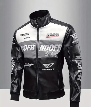 Свитера: Motosport üslublu kişi kurtkası – “CLASS” detalı və “NDOFR/NDOFRA”