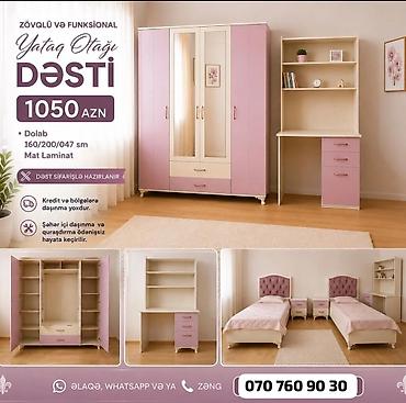 mebelim: Zövqlü və funksional Yataq Otağı Dəsti Məzmun: - Dolab: 160/200/047 — 1