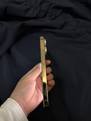 apple studio: IPhone 14 Pro Max, Б/у, 256 ГБ, Золотой, Зарядное устройство, Защитное стекло, Чехол, 77 % — 5
