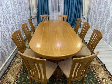 купить кресло кровать в бишкеке: Стол и стул для зала, цвет - Желтый