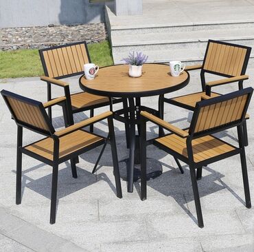 Bağ, çöl masa və oturacaq dəstləri: Metal EN MMC olaraq istədiyiniz forma və ölçüde demir işlerinin — 8