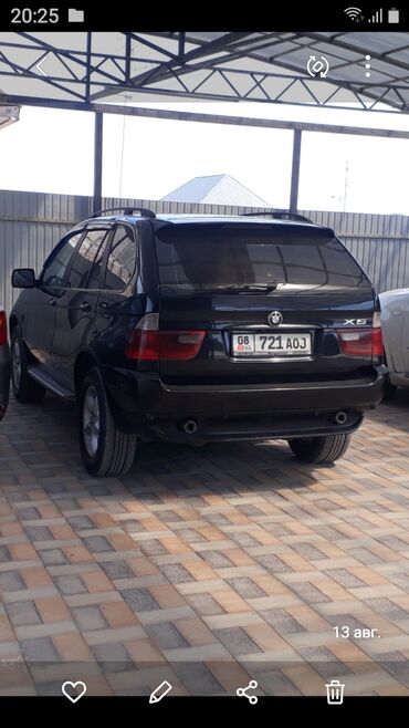 бмв х5 2003: BMW X5: 2003 г., 3 л, Автомат, Дизель, Жол тандабас