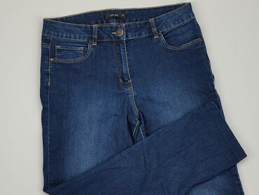 jeansowe rozkloszowane spódniczka: Jeansy, L, stan - Bardzo dobry