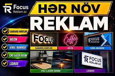 banner reklam: HƏR NÖV REKLAM XİDMƏTLƏRİ * Qabarıq hərflər – Fasad və interyer üçün — 1