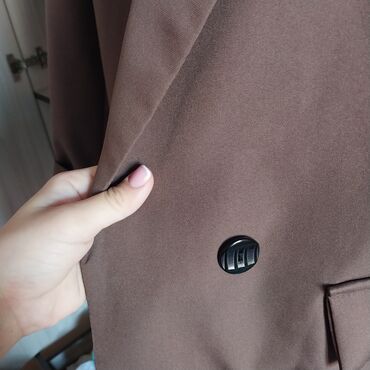 мужской коричневый пиджак: Пиджак, Классическая модель, L (EU 40)