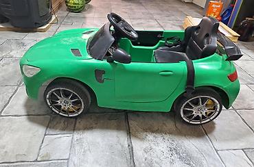 mini mercedes: Uşaq üçün elektrikli mini avtomobil – Mercedes üslublu, yaşıl rəng — 1