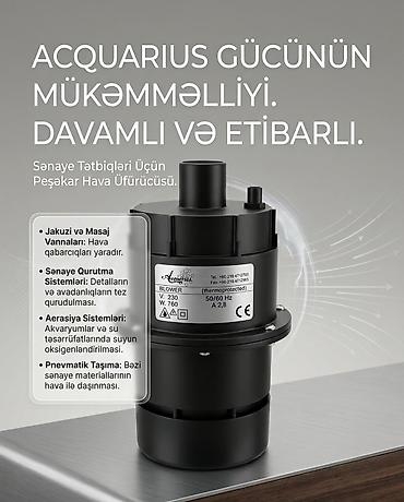 çiləmə suvarma sistemləri: AQUARIUS BLOWER V230 | 700W Güclü hava üfürmə sistemi — müxtəlif hava — 1