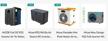 закрытый бассейн: Тепловые насосы для бассейнов micoe (серии R32 и R290) Назначение: - — 3