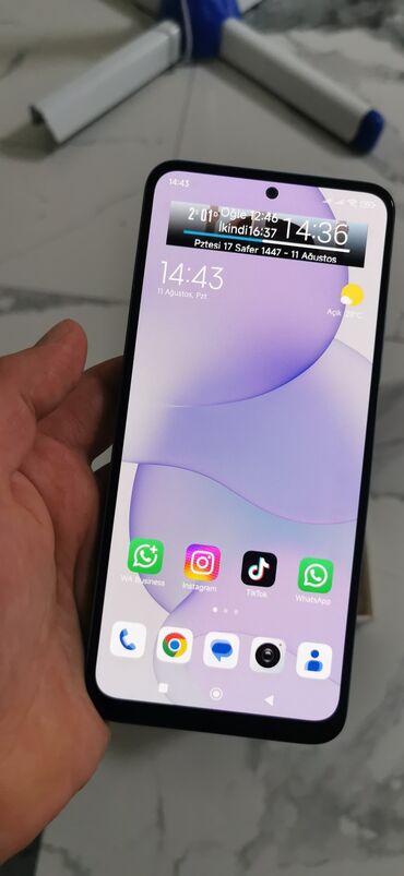 Redmi Note 12, 256 ГБ, цвет - Синий, Сенсорный, Отпечаток пальца, Две SIM карты